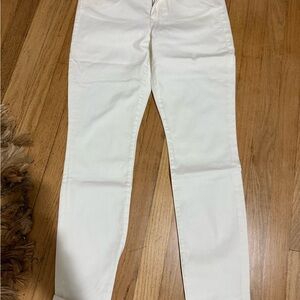 CAbi Women's Straight Leg White Jeans
